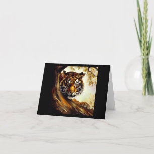 Carte Tigre (5) Chat sauvage