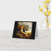 Carte Tigre (7) Chat sauvage (Fleur jaune)