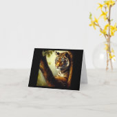 Carte Tigre (9) Chat sauvage (Fleur jaune)