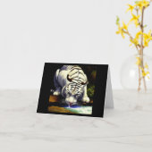 Carte Tigre blanc chinois (13) (Fleur jaune)