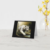 Carte Tigre blanc chinois (17) (Fleur jaune)