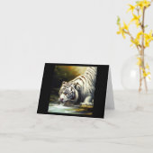 Carte Tigre blanc chinois (20) (Fleur jaune)