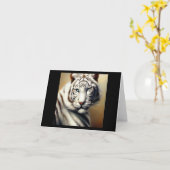 Carte Tigre blanc chinois (3) (Fleur jaune)