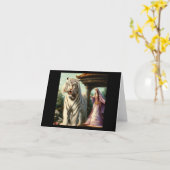 Carte Tigre blanc chinois (33) (Fleur jaune)