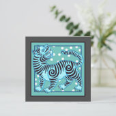 Carte Tigre bleu thaïlandais (Debout devant)