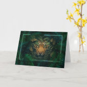 Carte Tigre caché dans le Foliage (Fleur jaune)