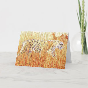 Carte Tigre "Common Ground" dans l'herbe