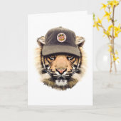 Carte Tigre de surf (Fleur jaune)