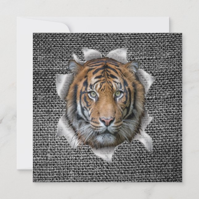 Carte Tigre du Bengale sauvage (Devant)