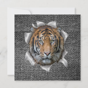 Carte Tigre du Bengale sauvage