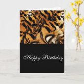 Carte Tigre Love_ (Fleur jaune)