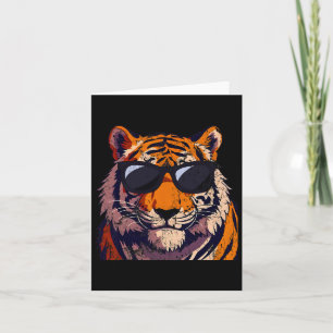Carte Tigre Sungles Anniversaire Costume Pyjama Zoo Homm