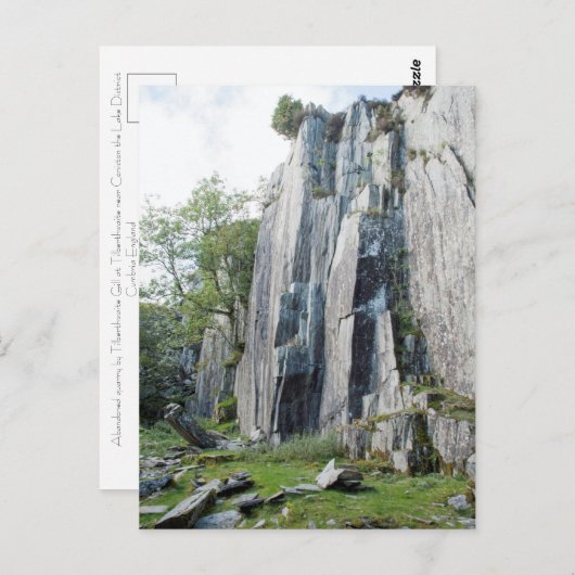 Carte Tilberthwaite Quarry abandonnée (Devant / Derrière)