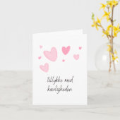 Carte Tillykke med kæ rligheden, mariage danois (Fleur jaune)