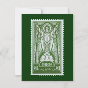 Carte Timbre de la poste irlandaise St. Patrick