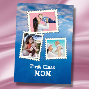 Carte Timbre personnalisé MOM Meilleure Maman Ever 3 pho