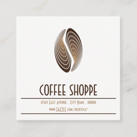 carte timbre strate de café (Devant)