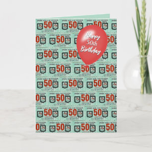 Carte Timbres Anciens pour 50e Anniversaire
