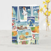 Carte Timbres de la Floride (Fleur jaune)