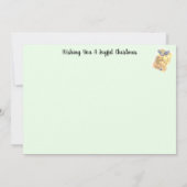 Carte Timbres personnalisés en pot de Noël (Dos)