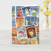 Carte Timbres-poste des Etats-Unis (Fleur jaune)