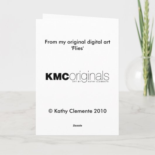 Carte Time Flies (Dos)