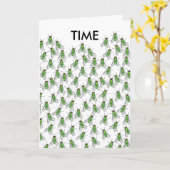 Carte Time Flies (Fleur jaune)