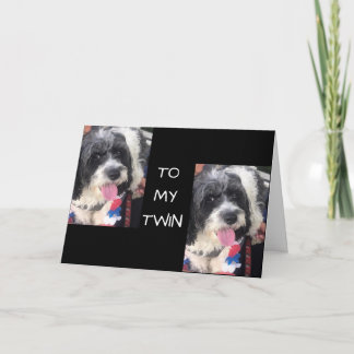 CARTE TIME TO "CELEBRATE" YOU - "TWIN SISTER" CARD