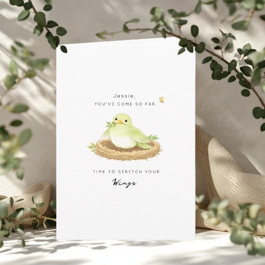 Carte Time to Stretch Your Wings End of Chemo Card