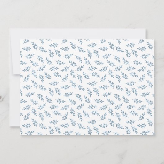 Carte Timeless Blue Garden Elegant Bridesmaid Propositio (Dos)