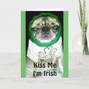 Carte Timmy "Kiss Me I'm Irish" Greeting Card