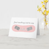 Carte Tin Cans Bonjour Salutation (Fleur jaune)