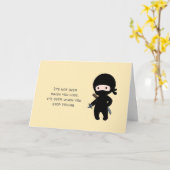 Carte Tiny Ninja Étoile Jetée Citation Jaune Blank (Fleur jaune)