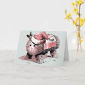 Carte Tió de Nadal (Fleur jaune)