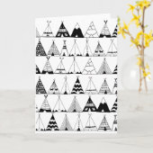 Carte Tipi inspiré (Fleur jaune)