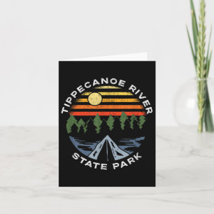 Carte Tippecanoe River State Park Indiana Forest Camping