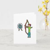 Carte Tir à l'arc (Fleur jaune)