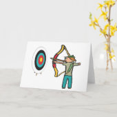 Carte Tir à l'arc (Fleur jaune)
