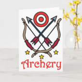 Carte Tir à l'arc en flèche (Fleur jaune)