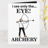 Carte Tir à l'arc Sport Arc Flèche Tir à l'arc (Fleur jaune)