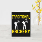 Carte Tir à l'arc traditionnel (Fleur jaune)