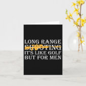 Carte Tir à longue portée C'est comme du golf, mais pour (Fleur jaune)