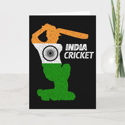 Carte Tir de limite de l'équipe de cricket d'Inde avec l (Devant)