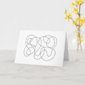 Carte Tirage Abstrait contemporain noir et blanc (Fleur jaune)