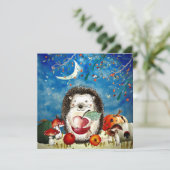 Carte Tirage de la forêt d'automne Amis de la forêt de H (Debout devant)