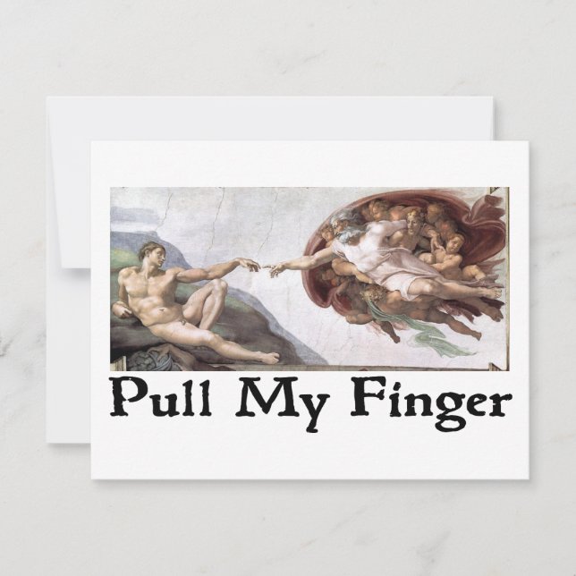 Carte Tirer mon doigt (Devant)