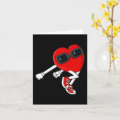 Carte Tirez sur la danse du cœur pour la Saint-Valentin  (Fleur jaune)