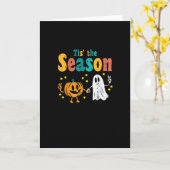 Carte Tis Season Pumpkin Leaf Latte Fall Softball (Fleur jaune)