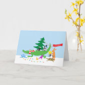 Carte Tis the Season (Fleur jaune)