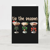 Carte Tis The Season Espresso Martini Tail Gles Xmas Par (Devant)